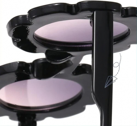 Set Ochelari si Bentita pentru Fetite, Marime Universala - Negru [1]