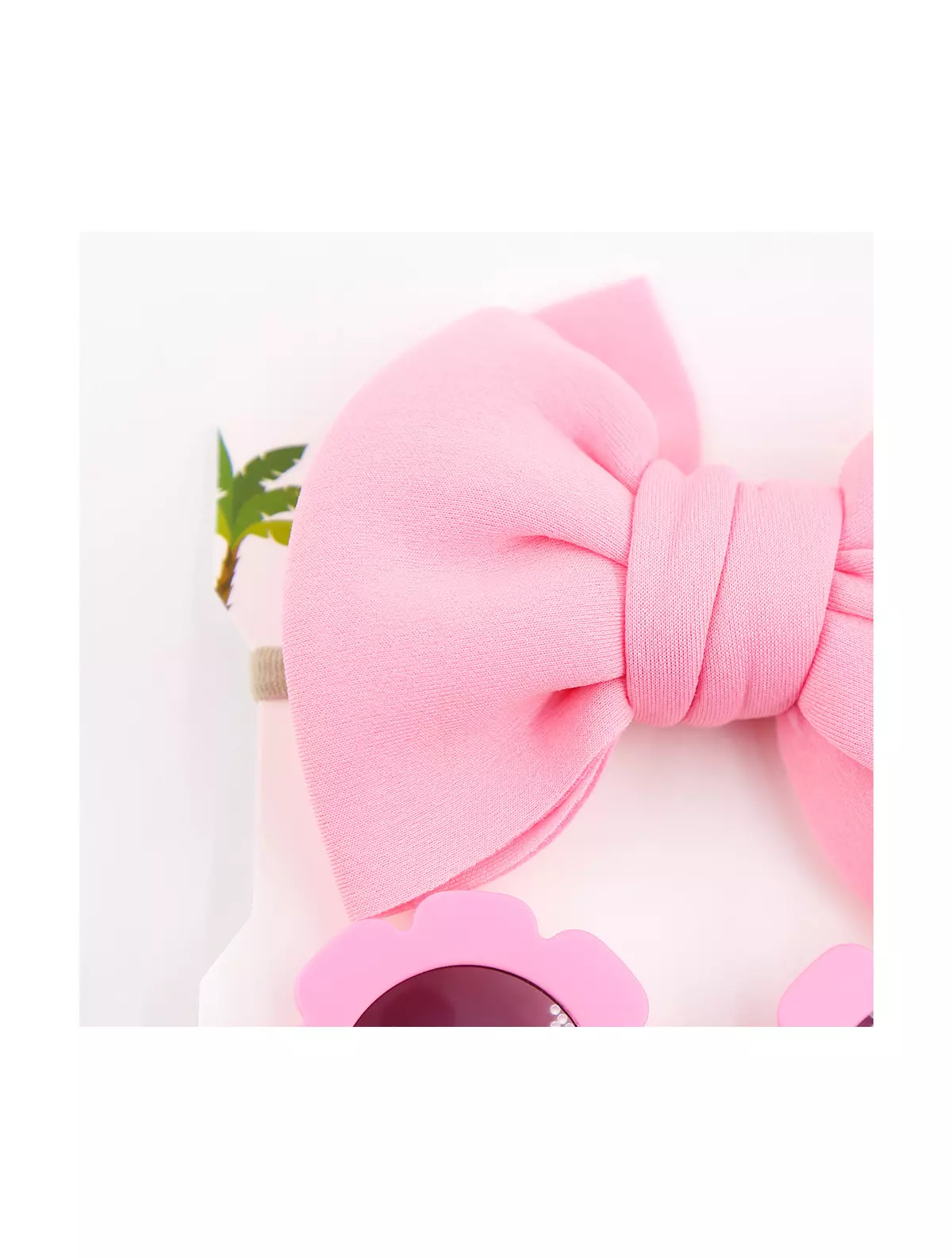 Set Ochelari si Bentita pentru Fetite, Marime Universala -Pink [1]