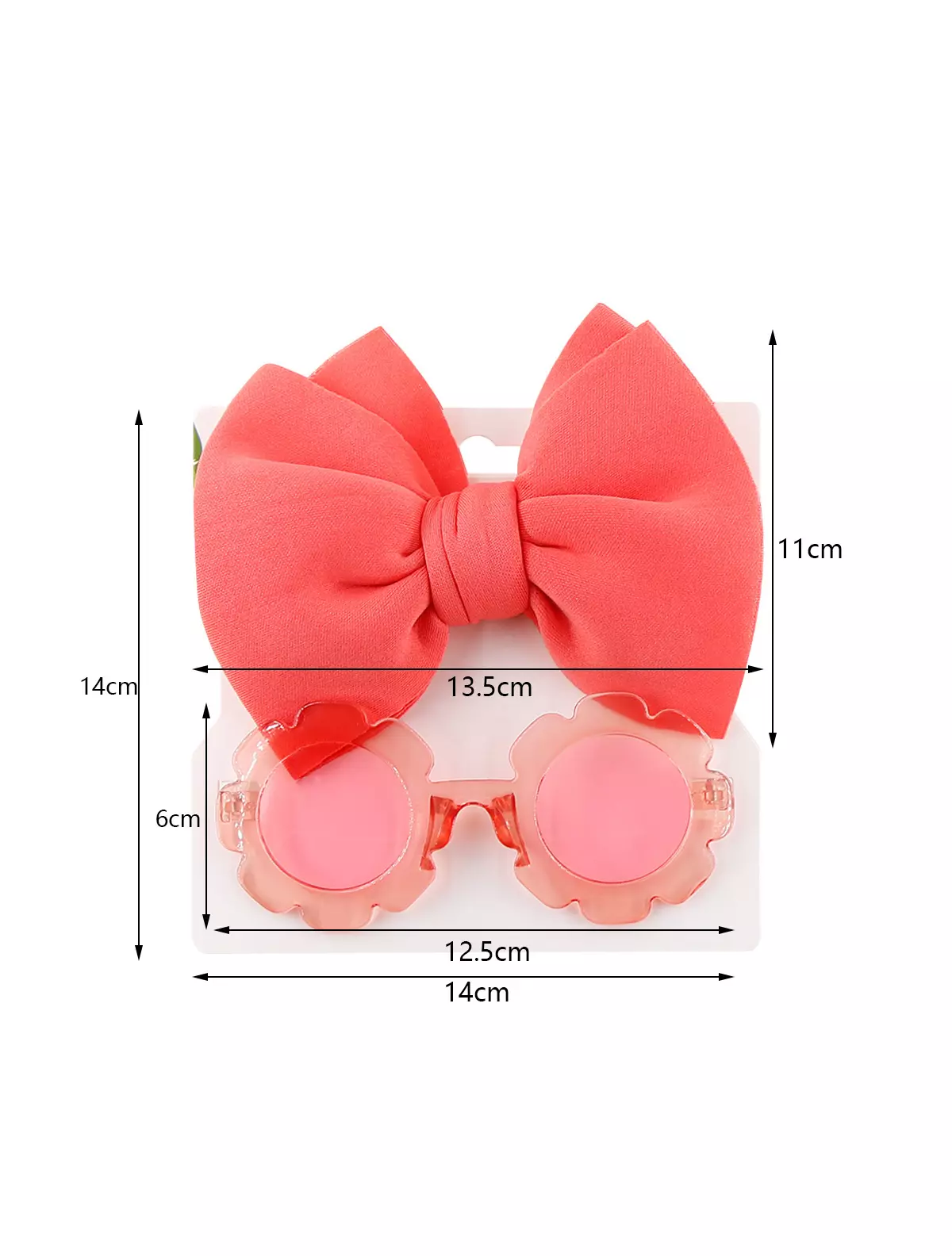 Set Ochelari si Bentita pentru Fetite, Marime Universala - Portocaliu [1]