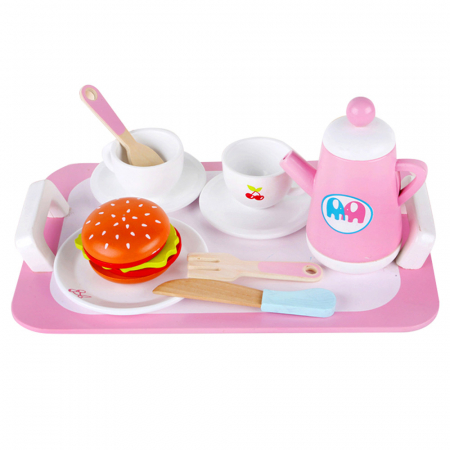 Seturi de Dulciuri - Set pentru Ceai din Lemn -10 Piese