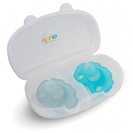 Suzete - Set Suzete Ortodontice din Silicon - Nurio, Turcoaz si Bleu