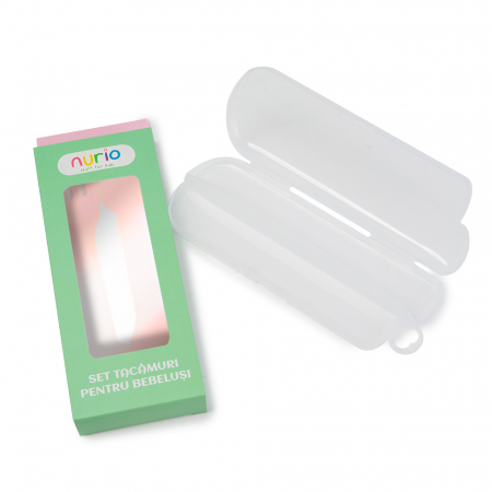 Set Tacamuri pentru Bebelusi Silicon Verde - Ursulet [1]