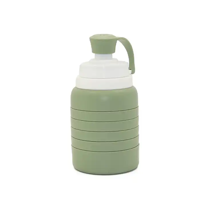 Sticla Pliabila din Silicon, 500 ml - Verde [5]