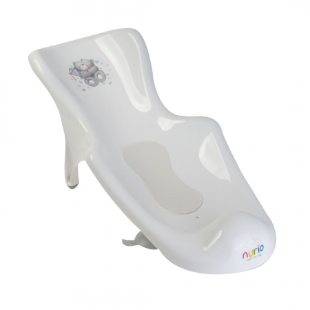 Suport Anatomic Cadita cu Covorasul Anti-Alunecare Ursulet - Alb [1]