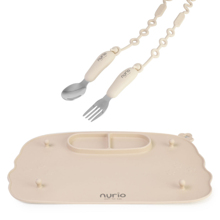 Suport de masa multifunctional din silicon Nurio - Bej [1]