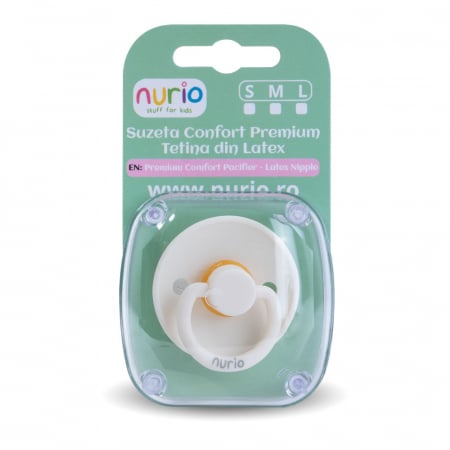 Ingrijirea si Confortul Bebelusului: - Suzeta Confort Natural - Tetina din Latex - Crem