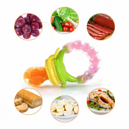 Suzeta pentru Fructe, Legume cu Zornaitoare - Verde [4]