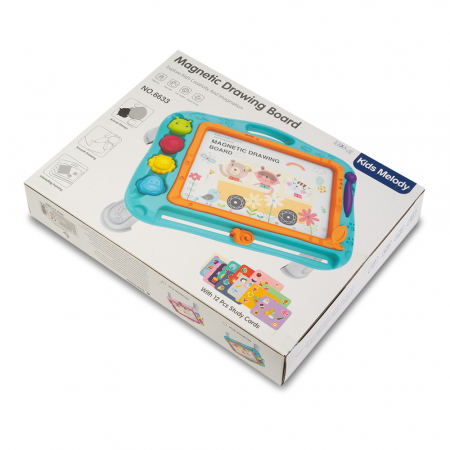 Tabla de Scris Magnetica cu Creion si Picioare, Albastru [3]