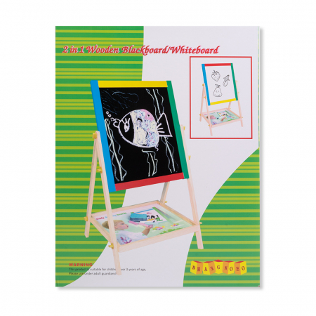 Tabla Magnetica Multifunctionala din Lemn 2 în 1 [2]