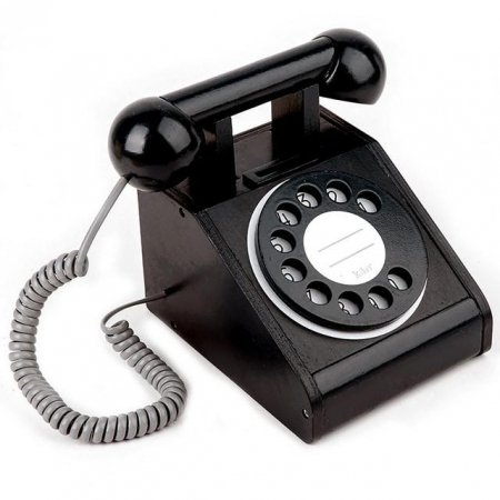 Telefon din Lemn - Negru [1]