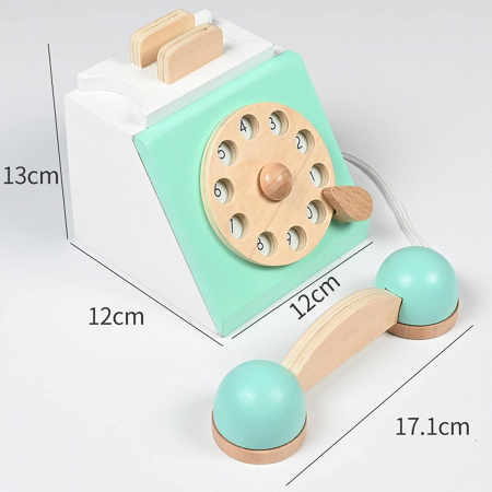 Telefon de Jucarie din Lemn Retro [2]