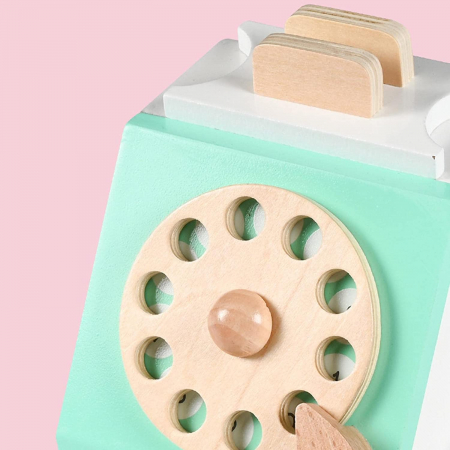Telefon de Jucarie din Lemn Retro [5]