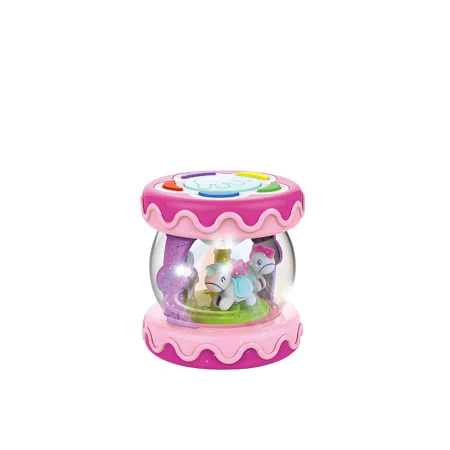 Toba cu Sunete si Lumini Baby Drum - Roz [2]