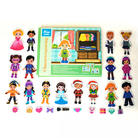 Puzzle-uri Clasice si Speciale - Carte Magnetica cu Carduri si Puzzle - Tinute Vestimentare