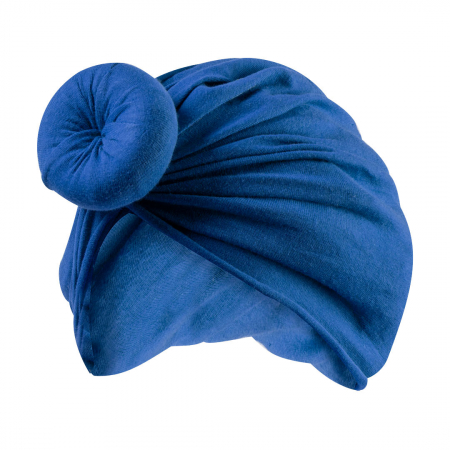 Produse - Turban pentru Fetite cu Coc - Albastru
