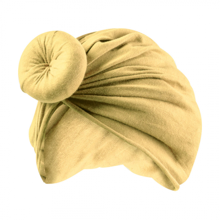 Produse - Turban pentru Fetite cu Coc - Galben