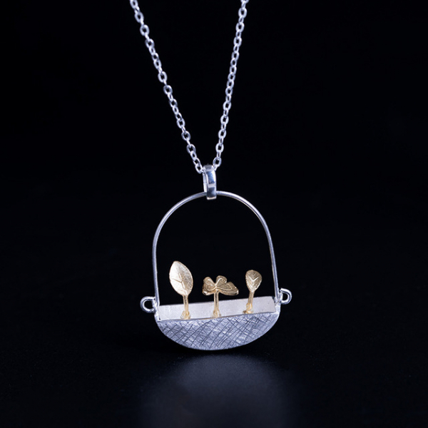 Colier Goldy's Basket -  Argint 925 placat Aur [9]
