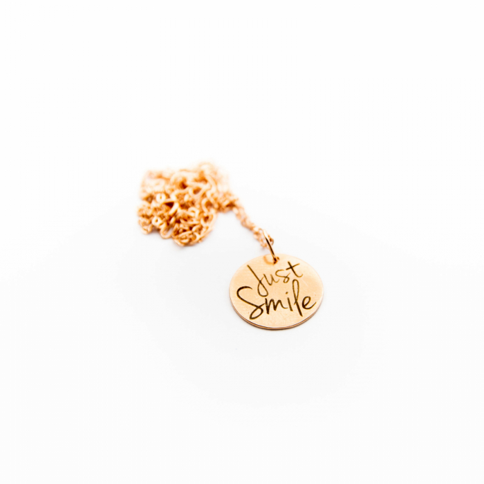 Colier JUST SMILE - Argint 925 placat cu aur [8]