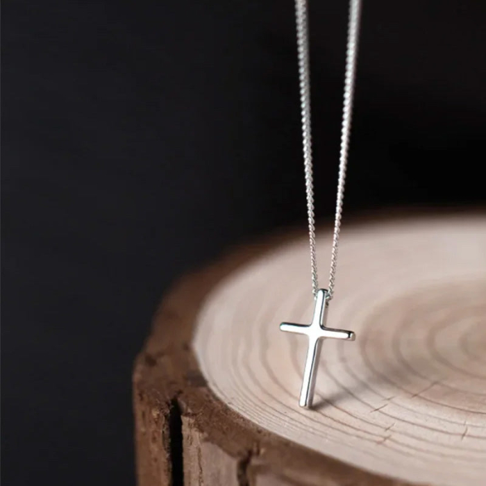Colier Little Cross Argint 925 Cruciulita Delicata Minimalist Spiritual Bijuterie Femei ArtMyWay [6]
