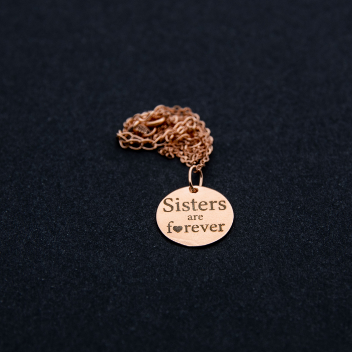 Colier SISTERS ARE FOREVER - Argint 925 placat cu aur [10]