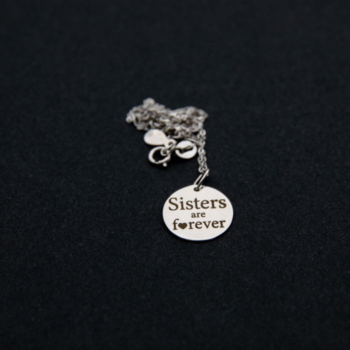 Colier SISTERS ARE FOREVER - Argint 925 placat cu aur [1]