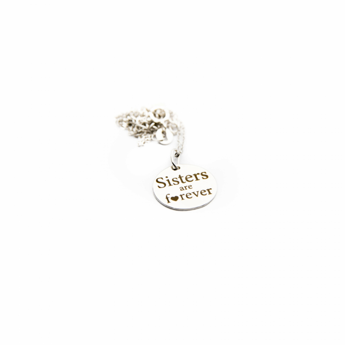 Colier SISTERS ARE FOREVER - Argint 925 placat cu aur [11]