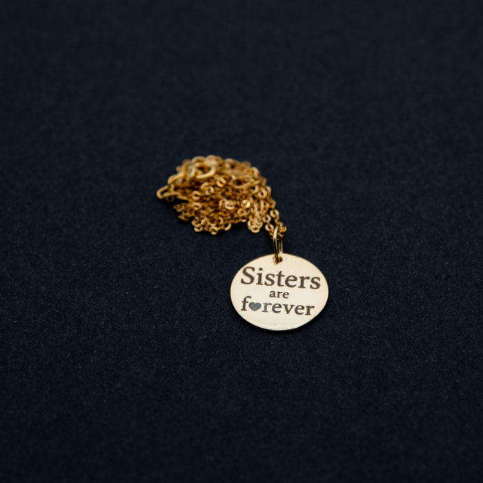 Colier SISTERS ARE FOREVER - Argint 925 placat cu aur [9]