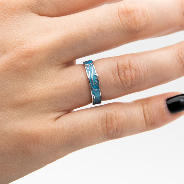 Inel Argint 925 MERMAID ' Aquamarine ' [6]