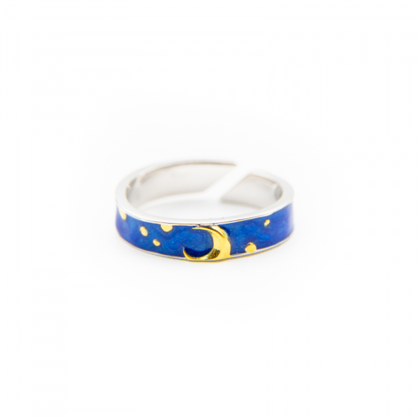 Inel Argint 925 MOON - Van Gogh ' Soarele & Luna ' [5]