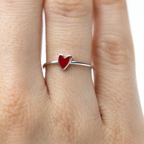 Inel RED HEART Argint 925 [5]