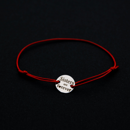 Bratari - Bratara 'SISTERS ARE FOREVER' Argint 925 - placat cu aur