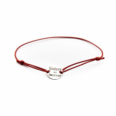 Bratara 'SISTERS ARE FOREVER' Argint 925 - placat cu aur [2]