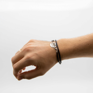 Bratara TATI TE IUBESC Argint 925 - placat aur alb [2]