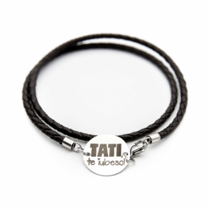 Bratara TATI TE IUBESC Argint 925 - placat aur alb [5]