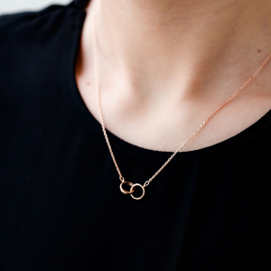 Coliere - Colier BALANCE Argint 925 (placat cu aur roz)