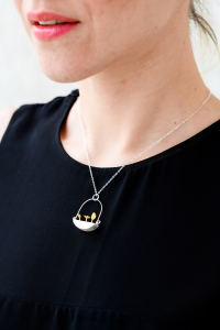 Colier Goldy's Basket -  Argint 925 placat Aur [4]