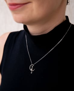 Colier Moon Cat Argint 925 placat aur alb [4]