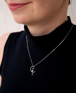 Colier Moon Cat Argint 925 placat aur alb [9]