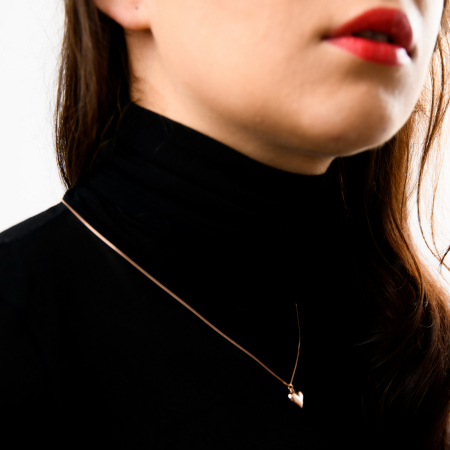 Colier MY HEART - Argint 925 placat cu Aur Roz [2]