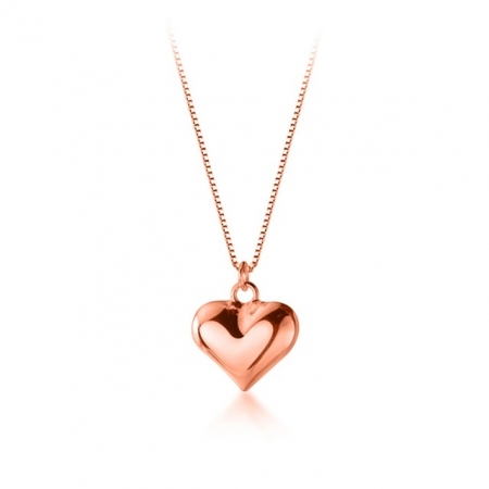 Coliere - Colier MY HEART - Argint 925 placat cu Aur Roz