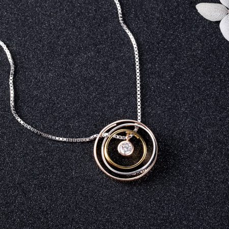 Colier PURE LOVE - Argint 925 placat cu Aur [9]