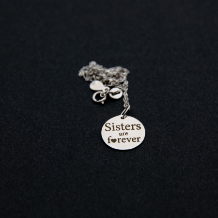 Coliere - Colier SISTERS ARE FOREVER - Argint 925 placat cu aur