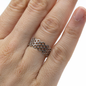 Inel Honeycomb Argint 925 [7]