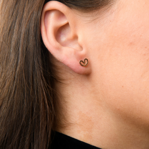 Set Cercei INIMIOARA Roz - Argint 925 [1]