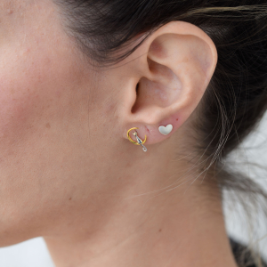 Set Cercei Moon Cat Argint 925 placat aur galben [5]