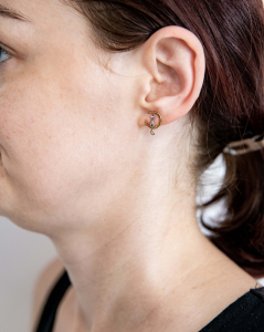 Set Cercei Moon Cat Argint 925 placat aur galben [1]