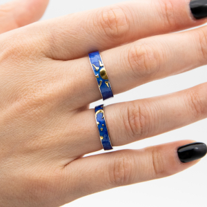 Set Inele Argint 925, Sun & Moon - Colectia Van Gogh ' Soarele & Luna ' [7]