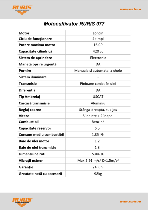 RURIS 977C Motocultivator [4]