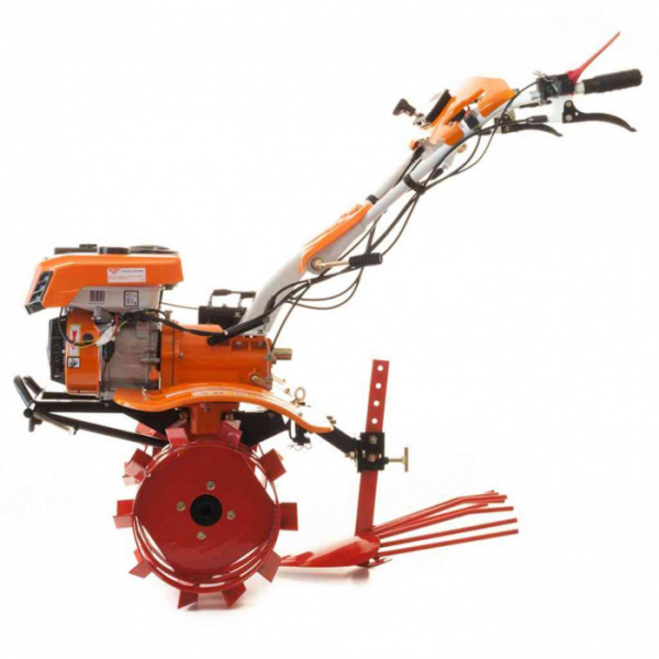 Motosapatoare RURIS 732 ACC cauciuc+ rarita+ plug+ adaptor+ dispozitiv scos cartofi+ roti metalice 400 fara manicot+ cultivator 7.5 CP [2]