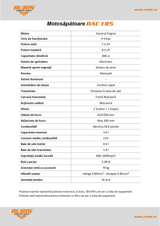 Motosapatoare Dac 185 profesionala [11]